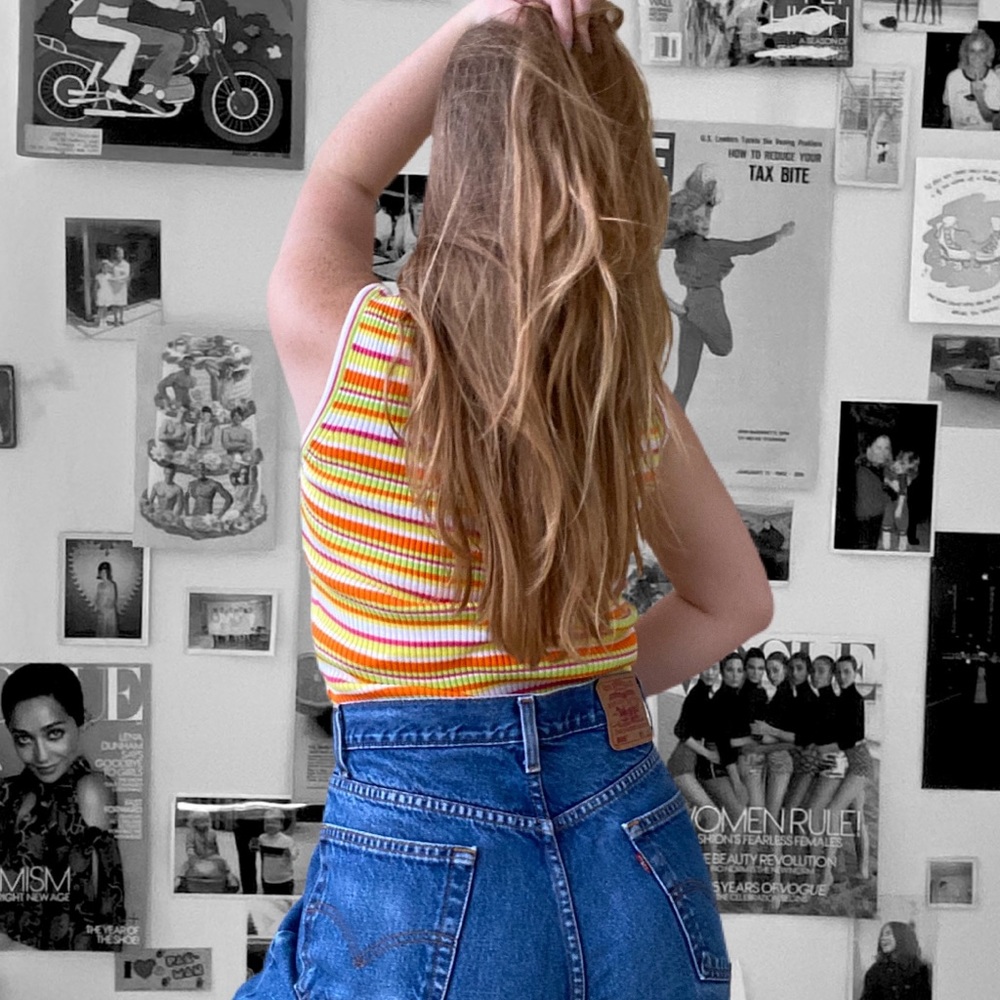 LAURÈL- Knit Multicolor Tank Top🌈 - Picture 2 of 4